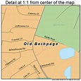 Old Bethpage New York Street Map 3654551