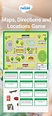 Maps, Directions and Locations Game. | Teaching maps, Map activities ...