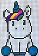 Unicorn pixel art | Pixel art, Pixel art templates, Graph paper drawings