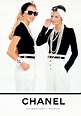 Claudia and Helena for Chanel, by Karl Lagerfeld, 1990 The look is ...