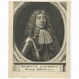 Antique Portrait of Hendrik Casimir II by Munting (1681)