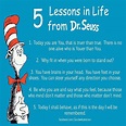 5 Lessons in Life from Dr. Seuss | Infographic A Day