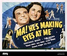 MA! HE'S MAKING EYES AT ME, US lobbycard, Tom Brown, Constance Moore ...