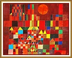 The Castle and Sun by Expressionist Artist Paul Klee Counted Cross ...