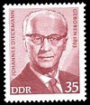 Bedeutende Persönlichkeiten, Johannes Dieckmann - Briefmarke DDR