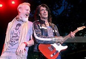 Chris Barron and Eric Schenkman of Spin Doctors performs onstage at ...