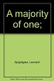 A majority of one;: Leonard Spigelgass: Amazon.com: Books