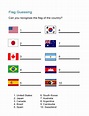 Flag Worksheet: Can You Identify the Country Flag? - ALL ESL