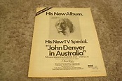 JOHN DENVER 1978 ad "..In Australia" & L.T.D. Arthur "Lorenzo" Carnegie ...
