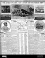 Zeitungsbericht über den untergang der titanic im jahr 1912 -Fotos und ...