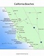 California Beaches Map | Map of California Beaches