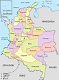 Los 32 departamentos de Colombia y sus capitales (con mapa) - Libretilla