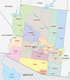 Arizona Counties Map | Mappr