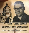 James C. Corman Congressional Matchbook - Valley Relics Museum