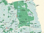 Sutton (London borough) retro map giclee print – Mike Hall Maps ...