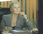 DAME JUDI DENCH SIGNED 8x10 PHOTO 5 UACC & AFTAL AUTOGRAPH - JAMES BOND ...