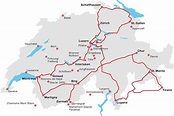 Switzerland Train Map / Validity Map for: Berner Oberland Pass ...