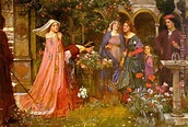John William Waterhouse The Enchanted Garden painting anysize 50% off ...