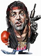 Sylvester Stallone | Funny caricatures, Caricature, Celebrity caricatures