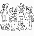 40+ Family Coloring Worksheets For Kindergarten | harrumg