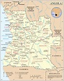 Map Angola (Political Map) : Worldofmaps.net - online Maps and Travel ...