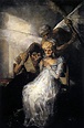 Francisco de Goya: “Las viejas”. Oil on canvas, 161 x 125 cm, c. 1810-1812. Palais des Beaux ...