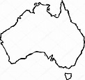 Ilustración vectorial del mapa de Australia Vector de stock por ©ronjoe ...