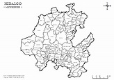 Mapas de Hidalgo con municipios para colorear y descargar | Colorear ...