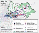 North East London Map Region | Map of London Political Regional