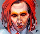 Triptych Marilyn Manson. Central part. Painting by Inna Volvak