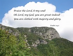 Scarlet Robe Scripture Verses: Psalm 104:1
