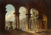 Ancient Ruins Used as Public Baths - Hubert Robert - WikiArt.org ...