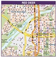 Banff Alberta Canada roads map. Banff city map with highways free download