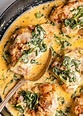 Garlic Butter Chicken with Spinach and Bacon | Chicken recipes, Easy ...