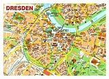 Large detailed map of central part of Dresden city | Dresden | Germany ...