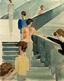 Bauhaus Stairs 1931 Art Print by Oskar Schlemmer | King & McGaw