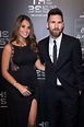 ANTONELLA ROCCUZZO and Lionel Messi at Best Fifa Football Awards in ...