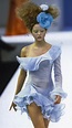 devon aoki in mugler ss99 | Mini dress runway, Blue runway dress, Met ...