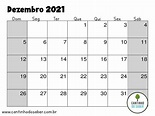 calendario de dezembro 2021 - Atividades para a Educação Infantil ...