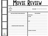 Free Printable Movie Review Template - Templates Printable Download