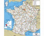 À grande échelle feuille de route de la France - Grande carte à l ...