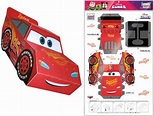 Modelo De Papel: Rayo McQueen Para Armar Gratis Para Descargar, PDF ...