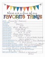 These Are A Few Of My Favorite Things Printable - Printable Word Searches