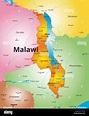 color map of Malawi country Stock Vector Image & Art - Alamy