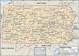 Printable Map Of Pa