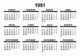 Calendario 1981 – calendarios.su