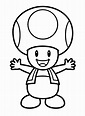 Cute Toad Mario Coloring Pages - Toad Mario Coloring Pages - Páginas ...