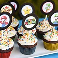 Super Mario Bros. Cupcakes with Free Printable Toppers