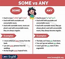 Some vs. Any: How to Use Some and Any in Sentences - Love English