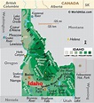 Idaho Cartes et faits - World Atlas | Virtual world